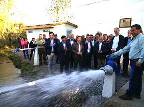 Autoridades y vecinos inauguraron nuevo sistema de Agua Potable en la comuna de Pelarco