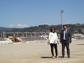 Avanza reconstrucción del estadio Municipal de Pelluhue