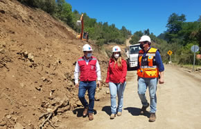 MOP avanza en la pavimentación de la ruta Peñasco-Los Haulles de Linares