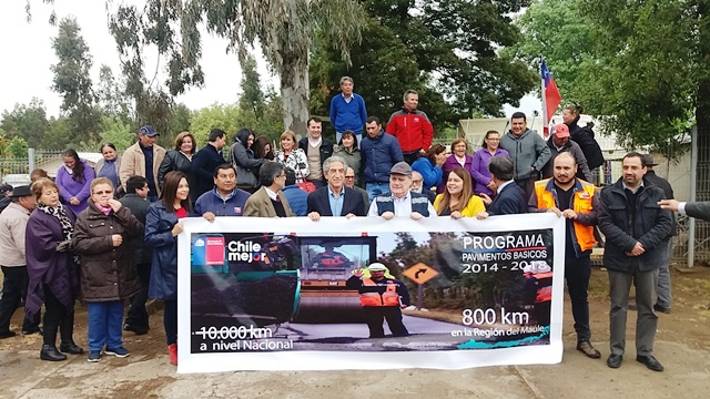 MOP del Maule cumple meta de 800 kilómetros de caminos pavimentados