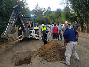 Autoridades dan el vamos a la pavimentación de otros dos caminos en la comuna de Cauquenes