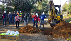 Plan Paso a Paso avanza con primera piedra en atractiva ruta de la precordillerana de Longaví