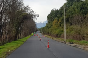 MOP efectúa obras de mejoramiento de la ruta Linares Embalse Ancoa