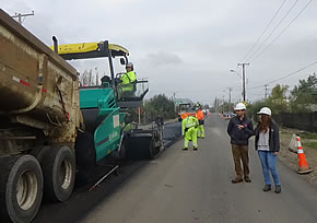 MOP avanza en la conservación de la ruta que une Colbún y Panimávida