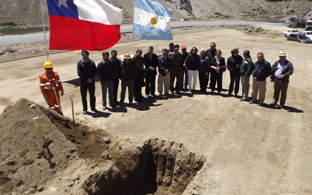 MOP puso primeras piedras de complejo fronterizo y puente en Paso Internacional Pehuenche
