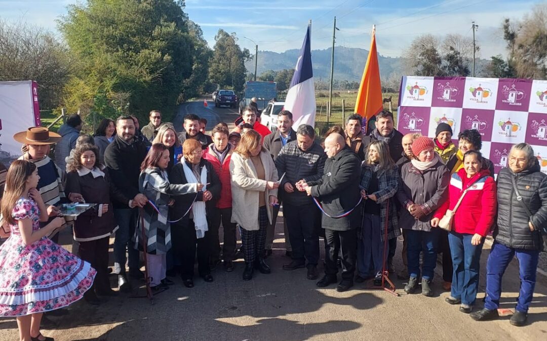 Gobierno Regional del Maule y el Ministerio de Obras Públicas inauguraron 15 kilómetros de caminos en la comuna de Villa Alegre