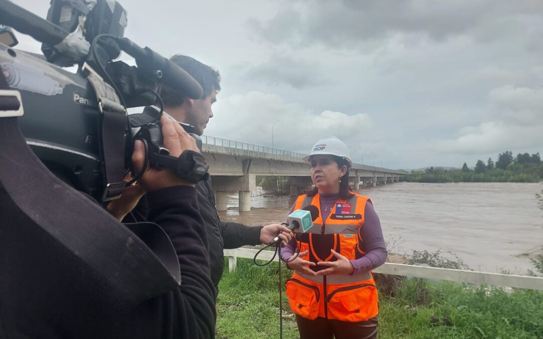 Por frente climático Obras Públicas se desplegó en toda la región del Maule